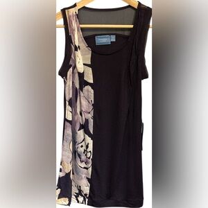 NWT SIMPLY VERA VERA WANG WOMENS PURPLE FLORAL TANK TOP SIZE XS